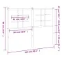Cabecero de metal blanco 120 cm de , Cabeceros y pies de cama - Ref: Foro24-355641, Precio: 31,01 €, Descuento: %