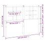 Kopfteil aus weißem Metall, 120 cm von , Kopf- und Fußteile - Ref: Foro24-355641, Preis: 31,54 €, Rabatt: %