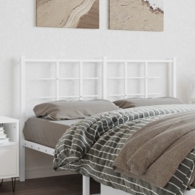 Kopfteil aus weißem Metall, 140 cm von , Kopf- und Fußteile - Ref: Foro24-355643, Preis: 38,25 €, Rabatt: %