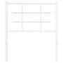 Cabecero de metal blanco 75 cm de , Cabeceros y pies de cama - Ref: Foro24-355636, Precio: 19,54 €, Descuento: %