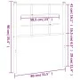 Kopfteil aus weißem Metall, 75 cm von , Kopf- und Fußteile - Ref: Foro24-355636, Preis: 19,54 €, Rabatt: %