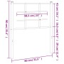 Kopfteil aus weißem Metall, 75 cm von , Kopf- und Fußteile - Ref: Foro24-355636, Preis: 19,83 €, Rabatt: %