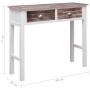 Brauner Konsolentisch aus Holz 90x30x77 cm von vidaXL, Seitentische - Ref: Foro24-284144, Preis: 86,66 €, Rabatt: %