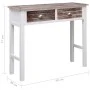 Brown wooden console table 90x30x77 cm by vidaXL, Side tables - Ref: Foro24-284144, Price: 85,69 €, Discount: %