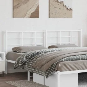 Kopfteil aus weißem Metall, 200 cm von , Kopf- und Fußteile - Ref: Foro24-355648, Preis: 34,05 €, Rabatt: %