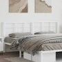 Cabecero de metal blanco 200 cm de , Cabeceros y pies de cama - Ref: Foro24-355648, Precio: 34,05 €, Descuento: %