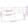 Kopfteil aus weißem Metall, 200 cm von , Kopf- und Fußteile - Ref: Foro24-355648, Preis: 34,05 €, Rabatt: %