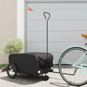 Remolque para bicicleta hierro negro 45 kg de , Remolques para bicicletas - Ref: Foro24-94073, Precio: 87,13 €, Descuento: %