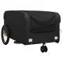 Black iron bicycle trailer 45 kg by , Bicycle trailers - Ref: Foro24-94073, Price: 88,44 €, Discount: %