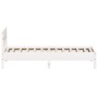 Estructura de cama con cabecero madera pino blanco 90x190 cm de , Camas y somieres - Ref: Foro24-842675, Precio: 91,16 €, Des...