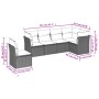 Garden sofa set with cushions 6 pieces beige synthetic rattan by , Garden sets - Ref: Foro24-3249537, Price: 407,20 €, Discou...