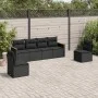6-piece garden sofa set and black synthetic rattan cushions by , Garden sets - Ref: Foro24-3258261, Price: 376,75 €, Discount: %
