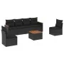 7-piece garden dining set and black synthetic rattan cushions by , Garden sets - Ref: Foro24-3258268, Price: 410,71 €, Discou...