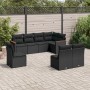8-piece garden sofa set and black synthetic rattan cushions by , Garden sets - Ref: Foro24-3258443, Price: 521,53 €, Discount: %