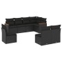 8-piece garden sofa set and black synthetic rattan cushions by , Garden sets - Ref: Foro24-3258443, Price: 521,53 €, Discount: %