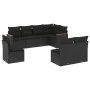 8-piece garden sofa set and black synthetic rattan cushions by , Garden sets - Ref: Foro24-3258443, Price: 503,83 €, Discount: %