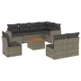 9-teiliges Gartenmöbel-Set und graue synthetische Rattankissen von , Gartensets - Ref: Foro24-3258455, Preis: 516,65 €, Rabat...