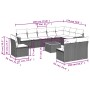 11-teilige Gartensofagarnitur und graue synthetische Rattankissen von , Gartensets - Ref: Foro24-3258483, Preis: 619,69 €, Ra...