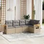 Garden sofa set with cushions 5 pieces beige synthetic rattan by , Garden sets - Ref: Foro24-3259189, Price: 357,58 €, Discou...