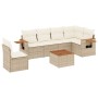 7-piece garden sofa set and beige synthetic rattan cushions by , Garden sets - Ref: Foro24-3259265, Price: 513,97 €, Discount: %