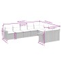8-teiliges Gartensofa-Set und schwarze synthetische Rattankissen von , Gartensets - Ref: Foro24-3259542, Preis: 650,50 €, Rab...