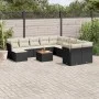 Set de sofás de jardín 12 piezas cojines ratán sintético negro de , Conjuntos de jardín - Ref: Foro24-3223977, Precio: 678,18...