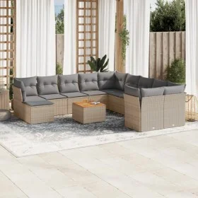 12-piece garden sofa set and brown synthetic rattan cushions by , Garden sets - Ref: Foro24-3223980, Price: 695,64 €, Discoun...