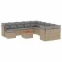 12-teiliges Gartensofa-Set und braune synthetische Rattankissen von , Gartensets - Ref: Foro24-3223980, Preis: 699,25 €, Raba...