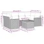 Set sofás de jardín 7 piezas y cojines ratán sintético beige de , Conjuntos de jardín - Ref: Foro24-3224022, Precio: 427,29 €...