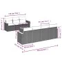 Garden sofa set with beige cushions 8 pcs PE rattan by , Garden sets - Ref: Foro24-3258209, Price: 516,43 €, Discount: %