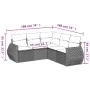 Garden sofa set with cushions 5 pieces beige synthetic rattan by , Garden sets - Ref: Foro24-3253686, Price: 368,66 €, Discou...