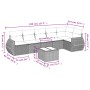 7-teiliges Gartensofa-Set und beige synthetische Rattankissen von , Gartensets - Ref: Foro24-3253736, Preis: 482,31 €, Rabatt: %