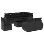 8-teiliges Gartensofa-Set und schwarze synthetische Rattankissen von , Gartensets - Ref: Foro24-3253982, Preis: 621,14 €, Rab...