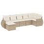 7-piece garden sofa set and beige synthetic rattan cushions by , Garden sets - Ref: Foro24-3254015, Price: 500,95 €, Discount: %