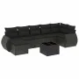 8-piece garden sofa set and black synthetic rattan cushions by , Garden sets - Ref: Foro24-3254022, Price: 490,67 €, Discount: %