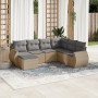 Set sofás de jardín 7 piezas y cojines ratán sintético beige | Foro24.es | Tu tienda online para hogar, jardín y más Foro24.es