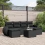 7-piece garden dining set and black synthetic rattan cushions by , Garden sets - Ref: Foro24-3254062, Price: 431,76 €, Discou...