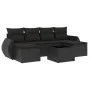 7-piece garden dining set and black synthetic rattan cushions by , Garden sets - Ref: Foro24-3254062, Price: 431,76 €, Discou...