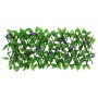 Erweiterbarer Zaun aus grüner künstlicher Efeu-Gitterwand 180x20 cm von , Zaunpaneele - Ref: Foro24-366572, Preis: 29,20 €, R...