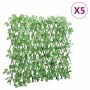 Enrejado expansible hiedra artificial verde 5 uds 180x65 cm de , Paneles de vallas - Ref: Foro24-366587, Precio: 135,67 €, De...