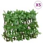 Enrejado expandible hiedra artificial verde 5 uds 180x30 cm by , fence panels - Ref: Foro24-366585, Price: 63,84 €, Discount: %