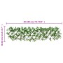 Enrejado expandible hiedra artificial verde 5 uds 180x30 cm by , fence panels - Ref: Foro24-366585, Price: 58,38 €, Discount: %