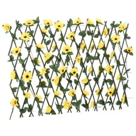 Erweiterbarer Zaun mit künstlichem gelbem Efeu-Gitter 180x60 cm. von , Zaunpaneele - Ref: Foro24-366598, Preis: 32,28 €, Raba...