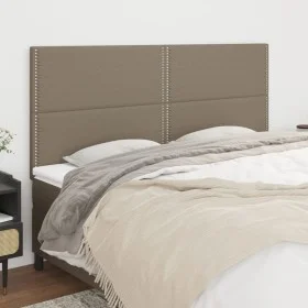 Headboards 4 units of taupe gray fabric 90x5x78/88 cm by , Headboards and footboards - Ref: Foro24-3116210, Price: 87,57 €, D...