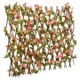 Pink artificial ivy expandable fence trellis 180x60 cm by , fence panels - Ref: Foro24-366578, Price: 46,74 €, Discount: %