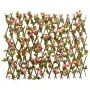 Pink artificial ivy expandable fence trellis 180x60 cm by , fence panels - Ref: Foro24-366578, Price: 46,74 €, Discount: %