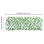 Green artificial ivy expandable fence trellis 180x65 cm by , fence panels - Ref: Foro24-366586, Price: 50,17 €, Discount: %