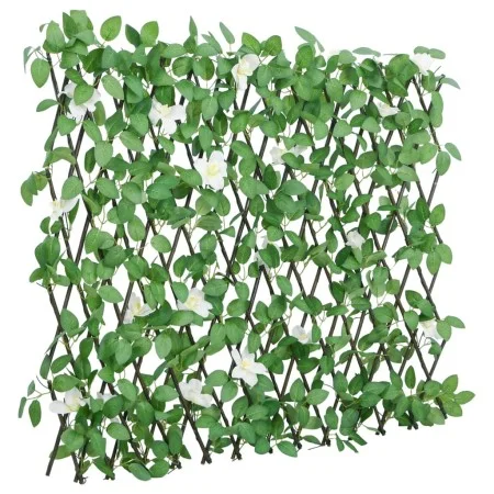 Enrejado valla expansible de hiedra artificial verde 186x30 cm de , Paneles de vallas - Ref: Foro24-366590, Precio: 41,15 €, ...