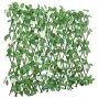 Green artificial ivy expandable fence trellis 186x30 cm by , fence panels - Ref: Foro24-366590, Price: 41,15 €, Discount: %