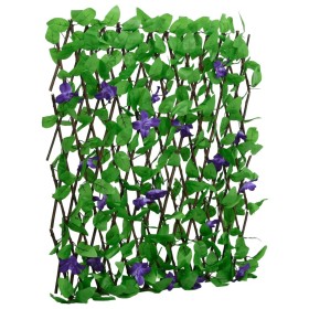 Expandable green artificial ivy lattice fence 180x70 cm by , fence panels - Ref: Foro24-366574, Price: 39,77 €, Discount: %